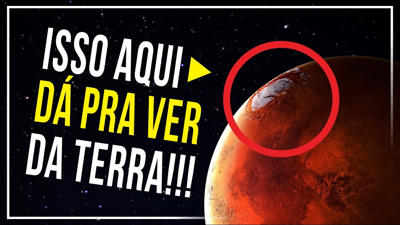 😱 VEJA!!! EST&Aacute; em MARTE e VOC&Ecirc; V&Ecirc; da TERRA!!! Calotas POLARES no TELESC&Oacute;PIO (Fernando Lima Ribeiro)