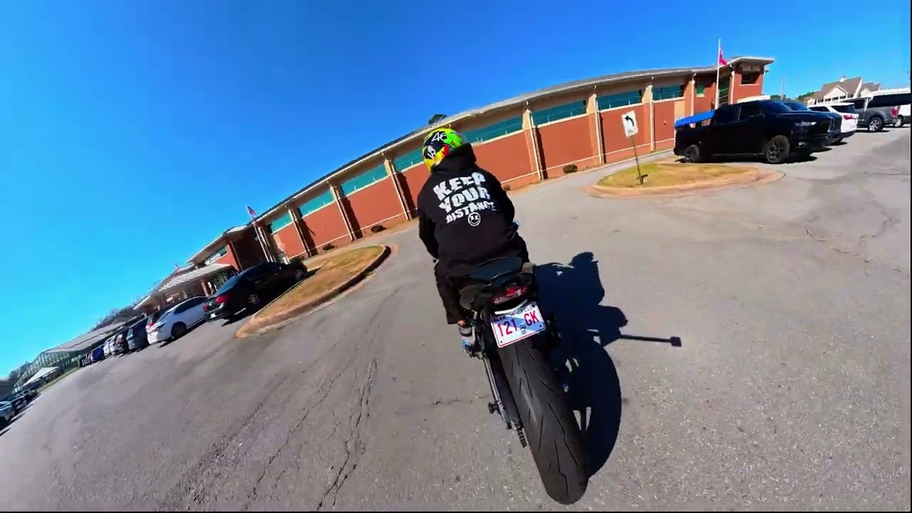 Riding around town #kawasaki #bikelife #zx6r2024 #ninja #arkansas #arkansasbikelife #dji360