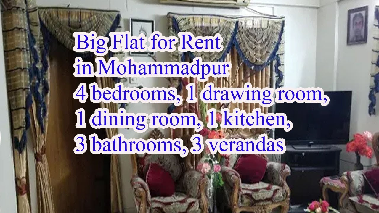 Big Flat for Rent in Mohammadpur