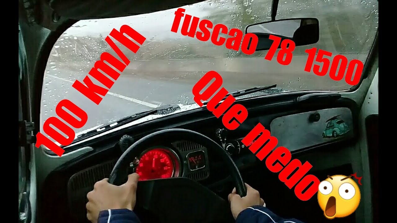 Indo trabalhar de fusca na chuva - FuscaVlog