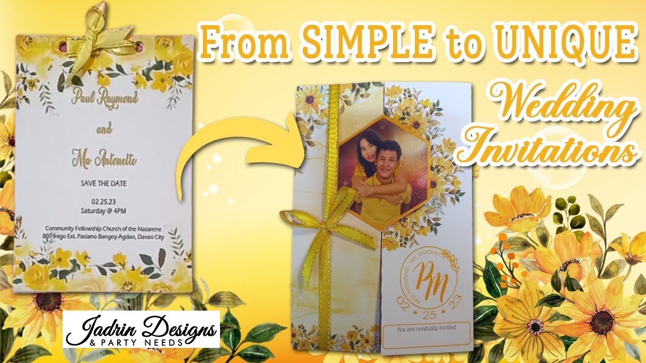 From SIMPLE to UNIQUE Invitation | Tips on how to make Invitations