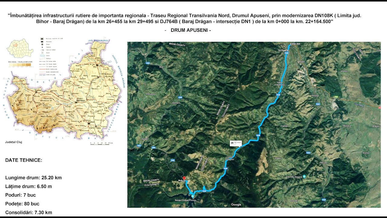 Consiliul Județean Cluj a finalizat modernizarea DRUMULUI APUSENILOR, în lungime de peste 25 de km