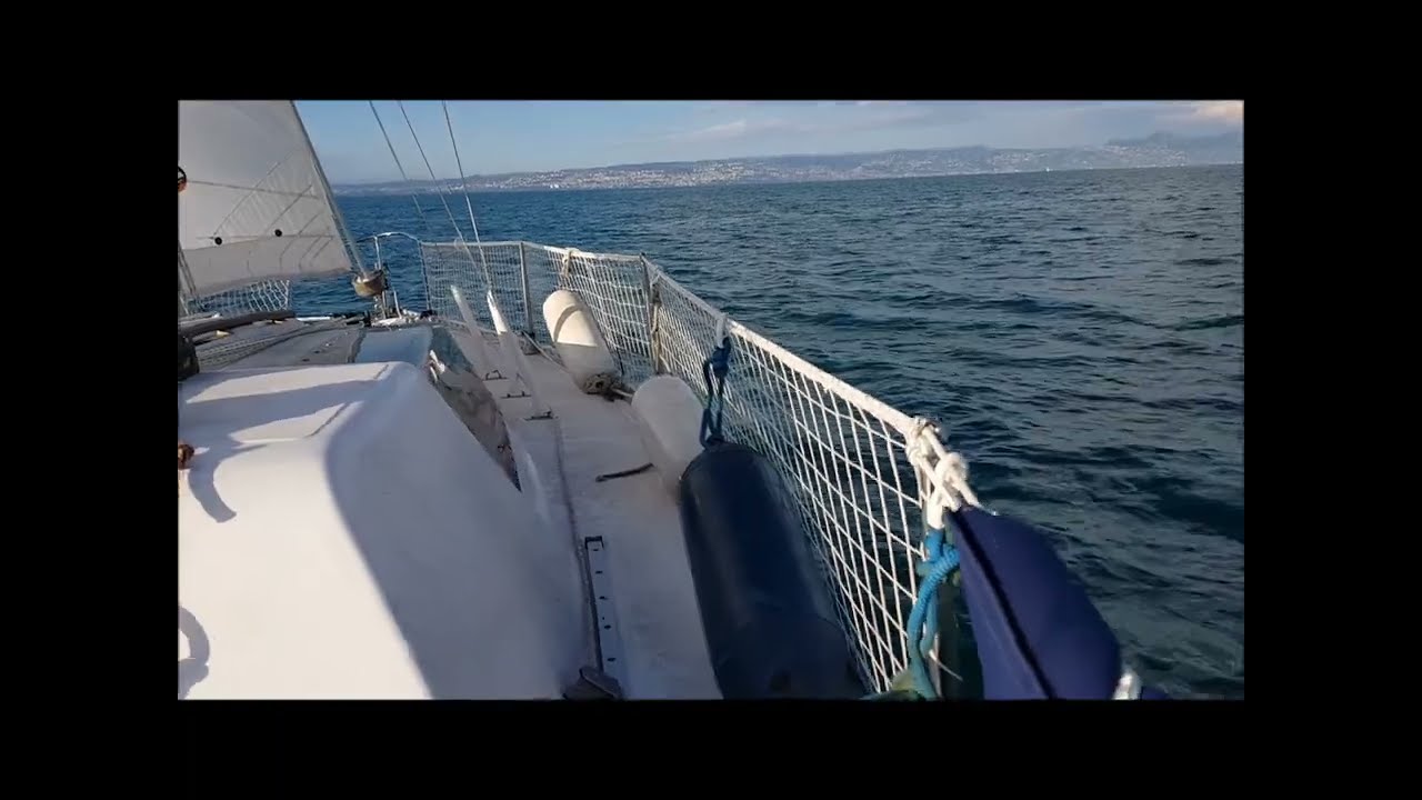 'Mari Vorgan', voilier Gib'Sea 76 - Navigation tranquille sur le lac Léman entre Evian et Amphion