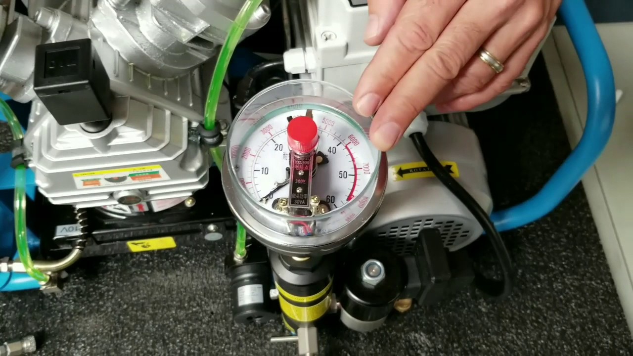 Carette Compressor Start-up and set up with Alpha Filter.  Fill SCBA, PCP Airgun Tanks, etc.