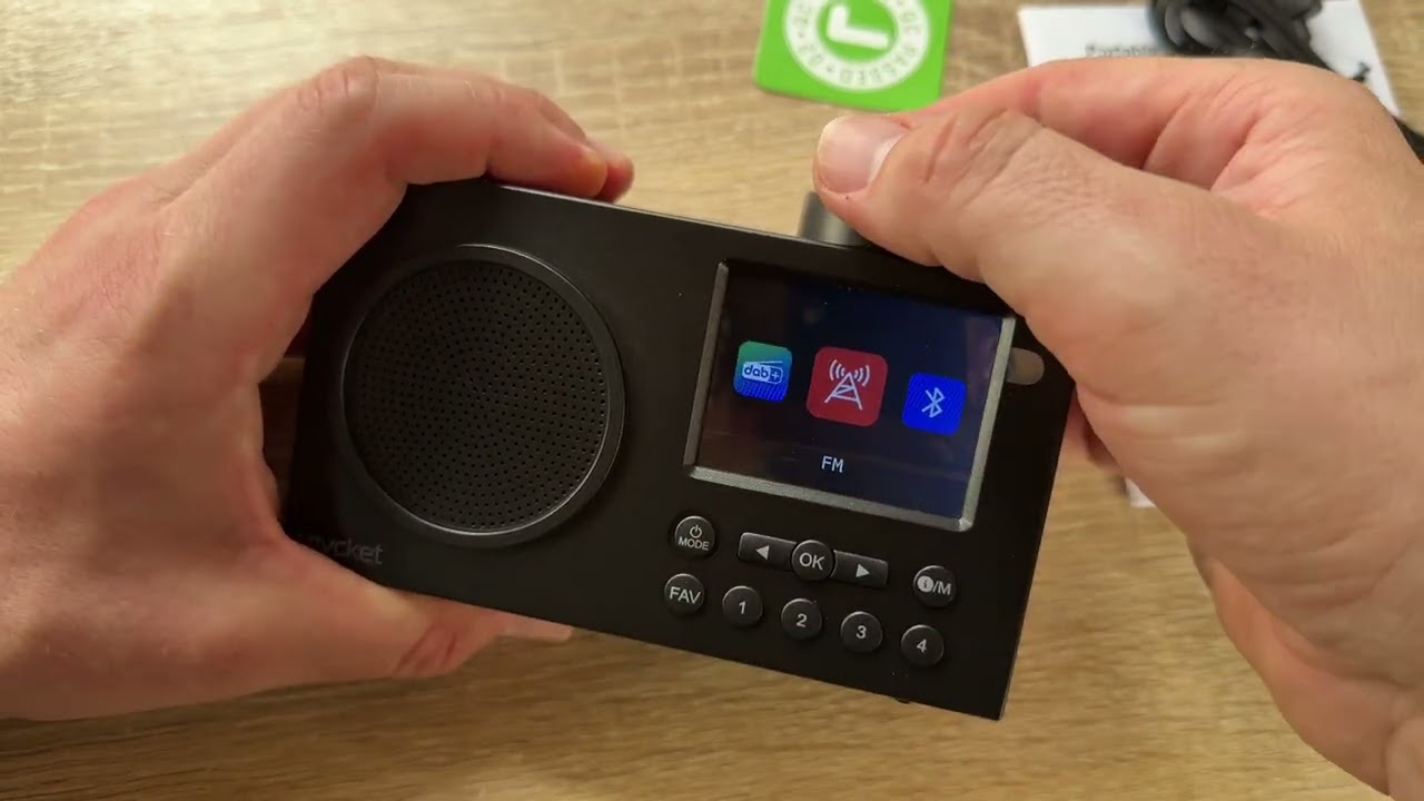 Mycket Portable DAB/DAB+ Radio, FM Digital Radio with Latest Signal Receiver unboxing & instructions