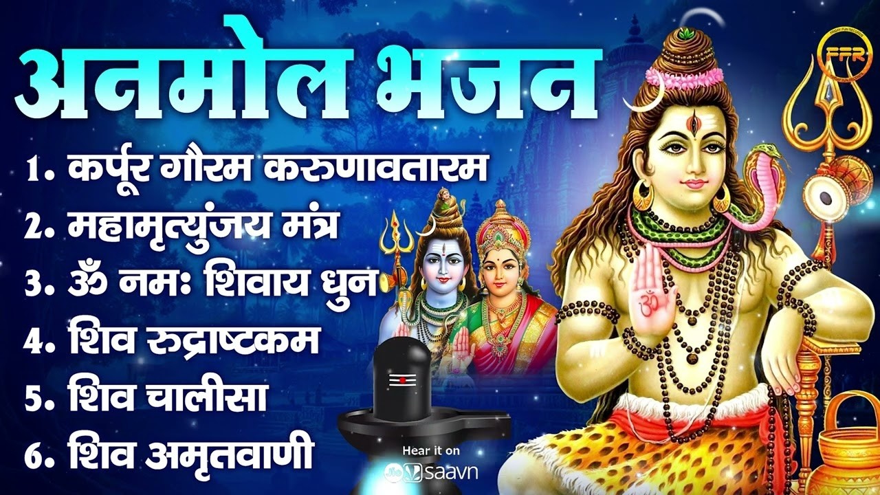 महाशिवरात्रि स्पेशल : कर्पूर गौरम करुणावतारं, ॐ नमः शिवाय, महामृत्युंजय मंत्र, शिव चालीसा व आरती