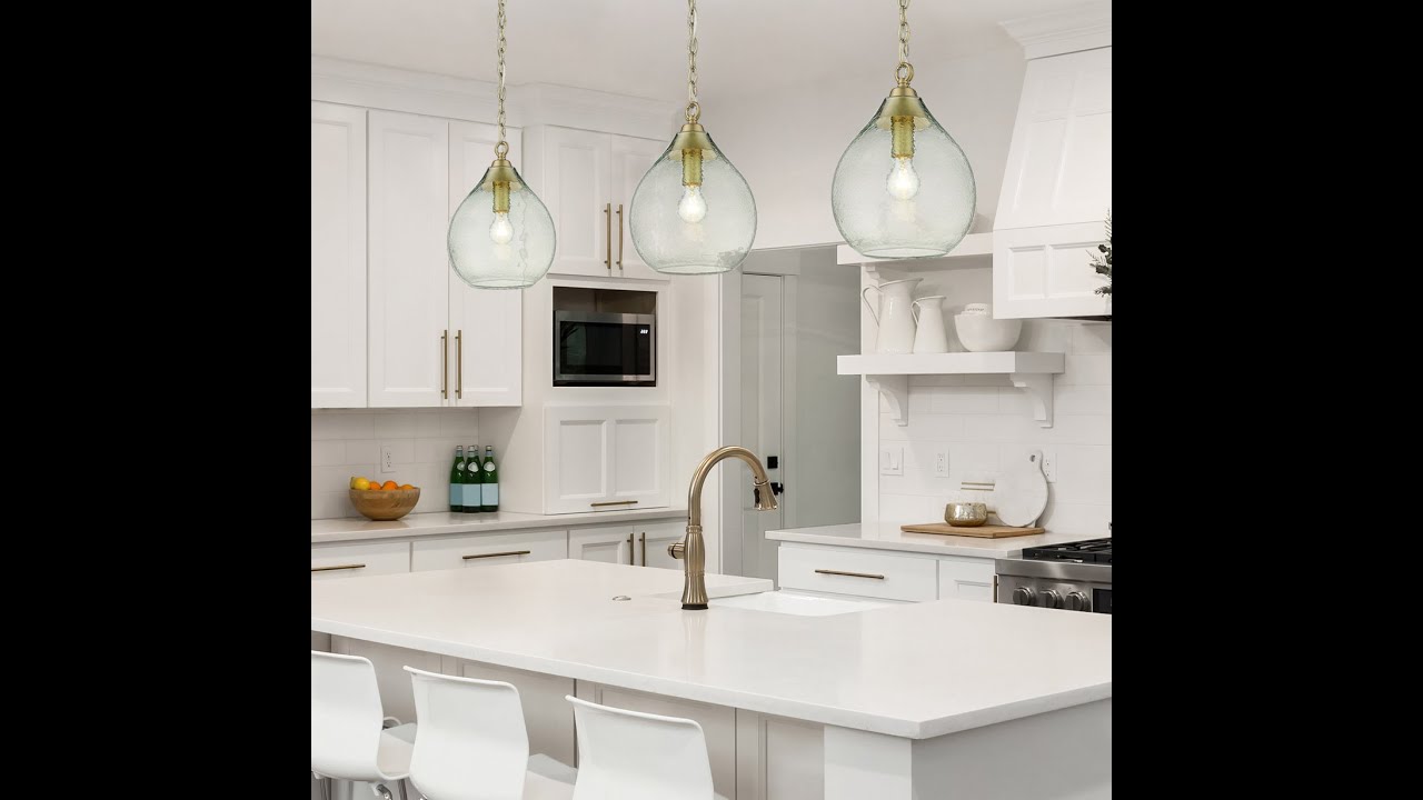 Unique Light Fixtures | Glass Pendant Lights | Coastal Lighting | Ariella by Golden Lighting