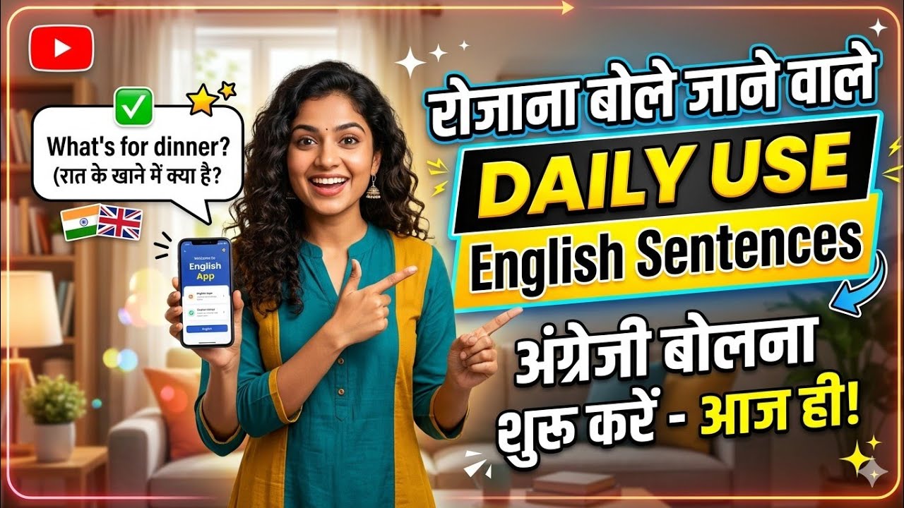 रोजाना बोले जाने वाले Daily Use English Sentences की धमाकेदार Practice 🤔#spokenenglish