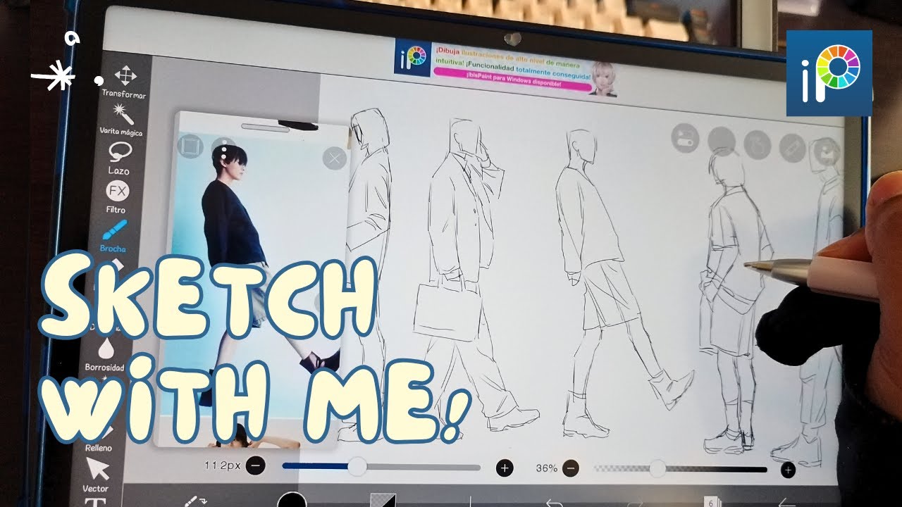 Practica de poses en IbistPaint / Draw with me!
