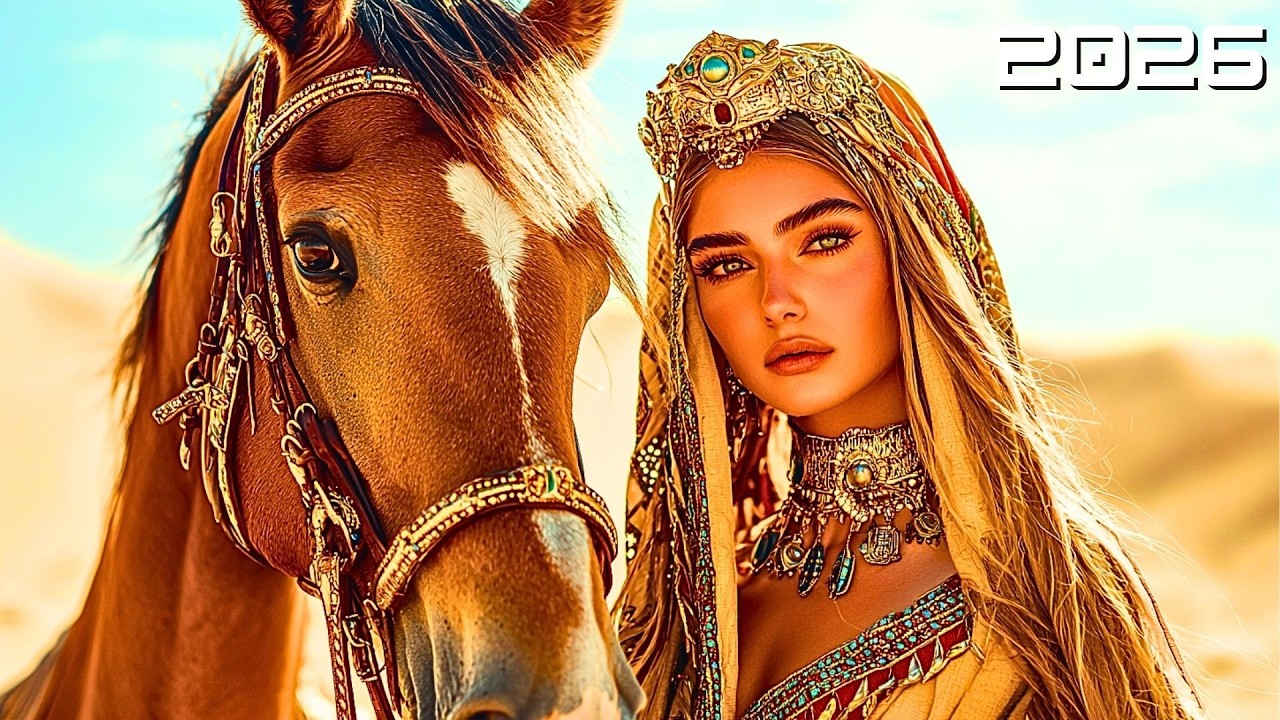 Arabic Music BGM - Golden Heat Beneath the Open Sky: Tranquil Sahara Reflections