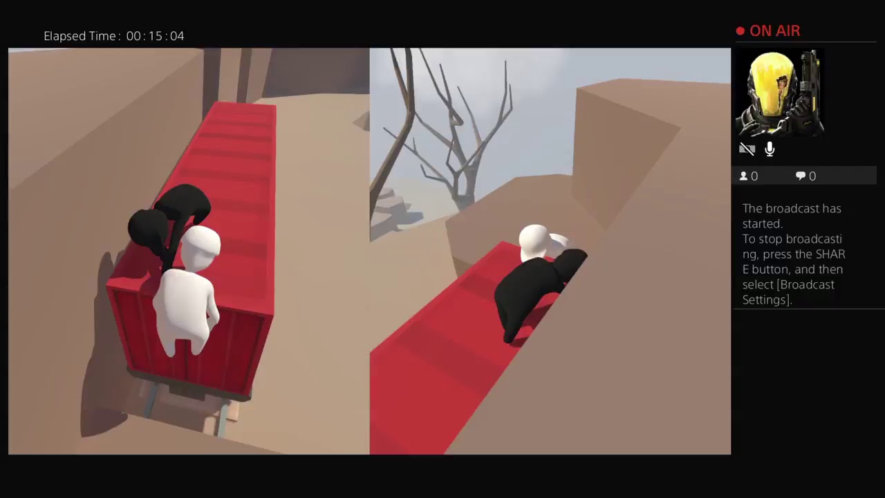Human fall flat| black and white