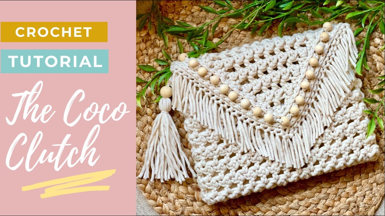 Easy Crochet Clutch-Faux Macrame!