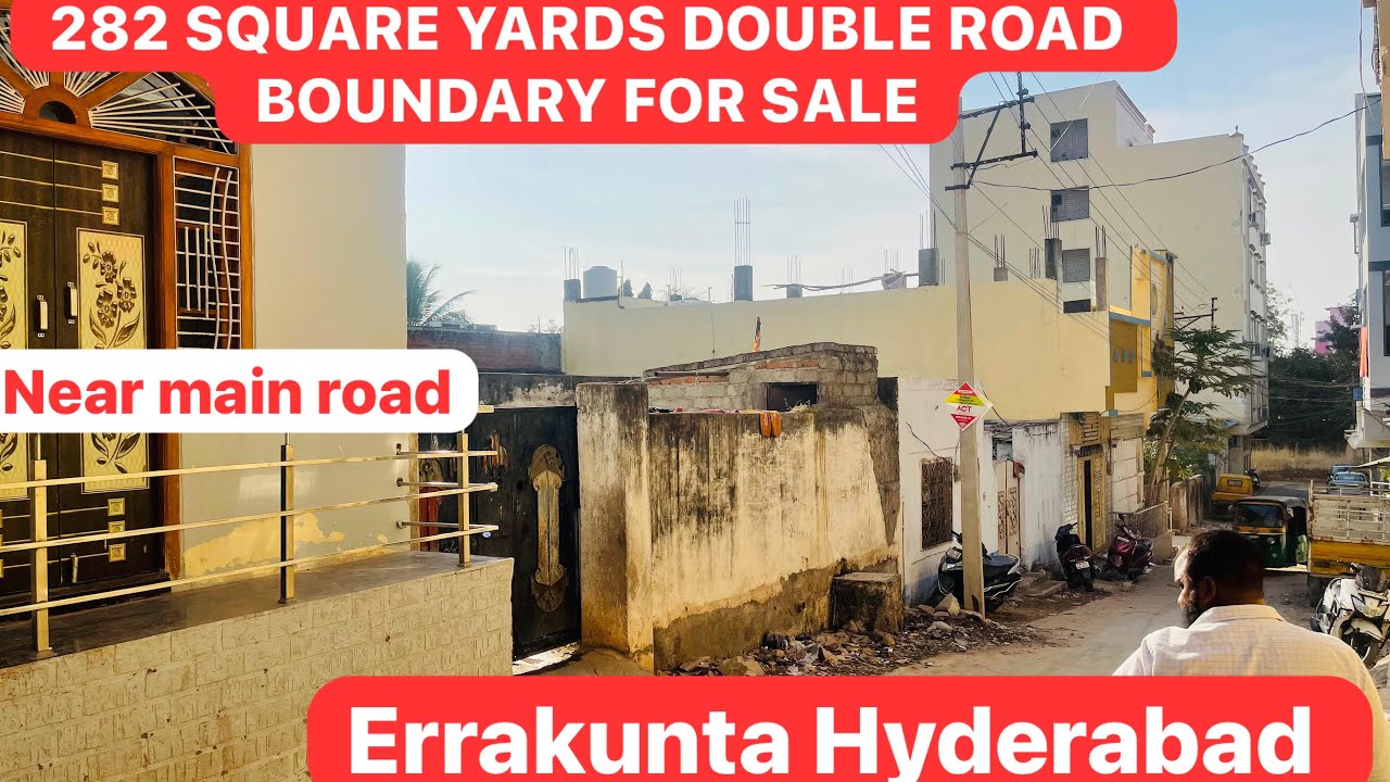 📲(9966701001) 200 METER FROM MAIN ROAD ERRAKUNTA HYD DOUBLE ROAD 282 SQUARE YARDS BOUNDARY FOR SALE