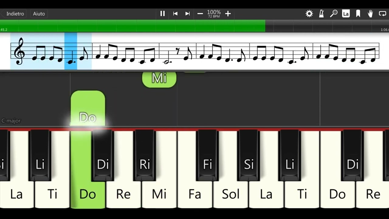 Blowin in the Wind  - Bob Dylan - Tutorial Synthesia - Tastiera - Scuole Medie