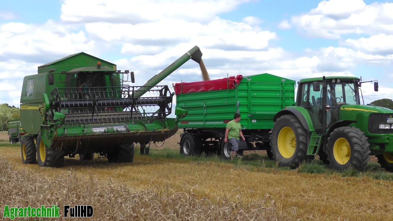 John Deere 1450 CWS am dreschen