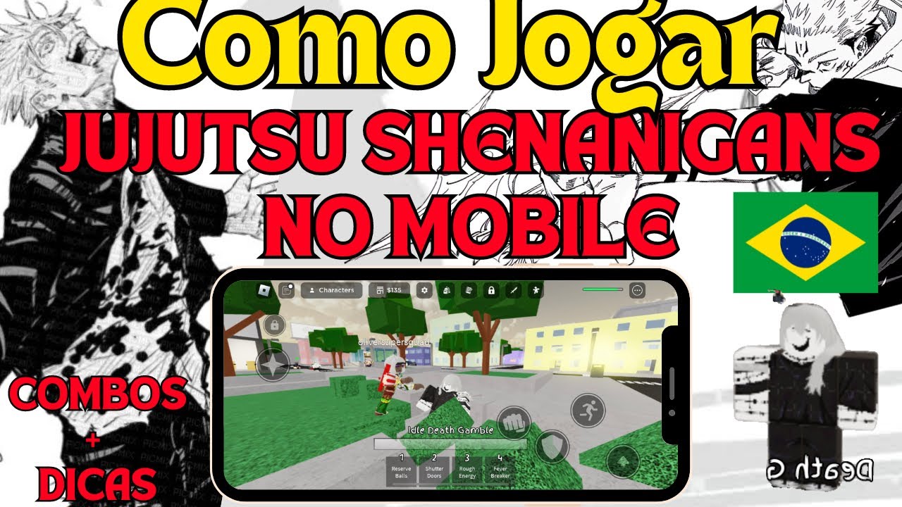 COMBATE NO JUJUTSU SHENANIGANS MOBILE COMBOS E DICAS