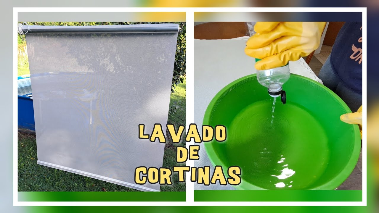 COMO LAVAR  CORTINAS DE  ENROLLAR O ROLLERS