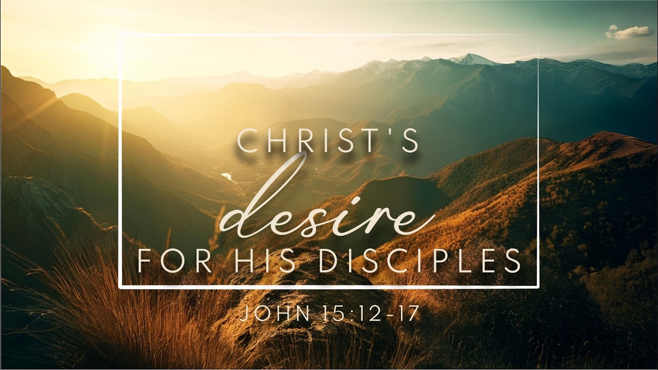 Christ's Desire For His Disciples - Pastor Van Gelderen (March 15, 2026 Sunday Morning Service)