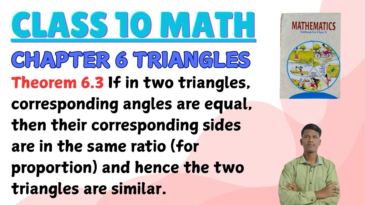 If in two triangles corresponding angles are equal then their corresponding sides are in the same