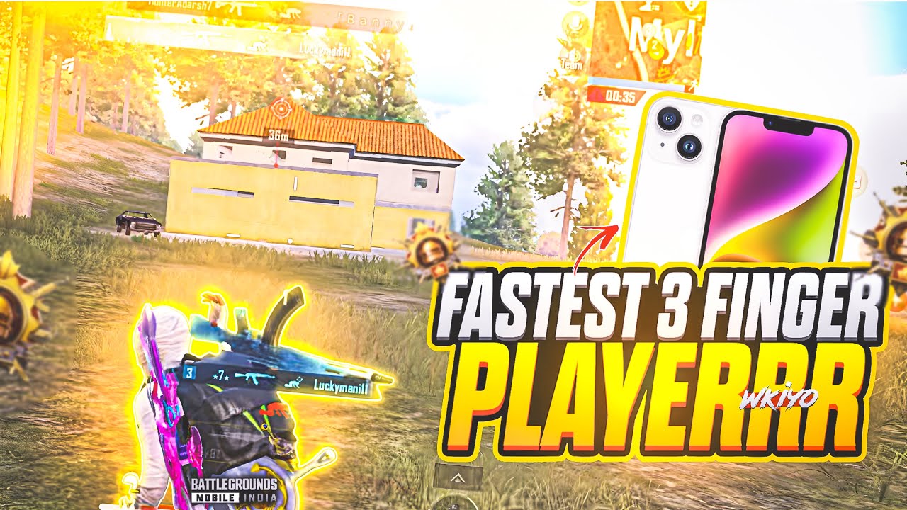 FASTEST 3 FINGER PLAYER ? | KIYOZOD 💀 | 60 FPS IS ENOUGH / 💀