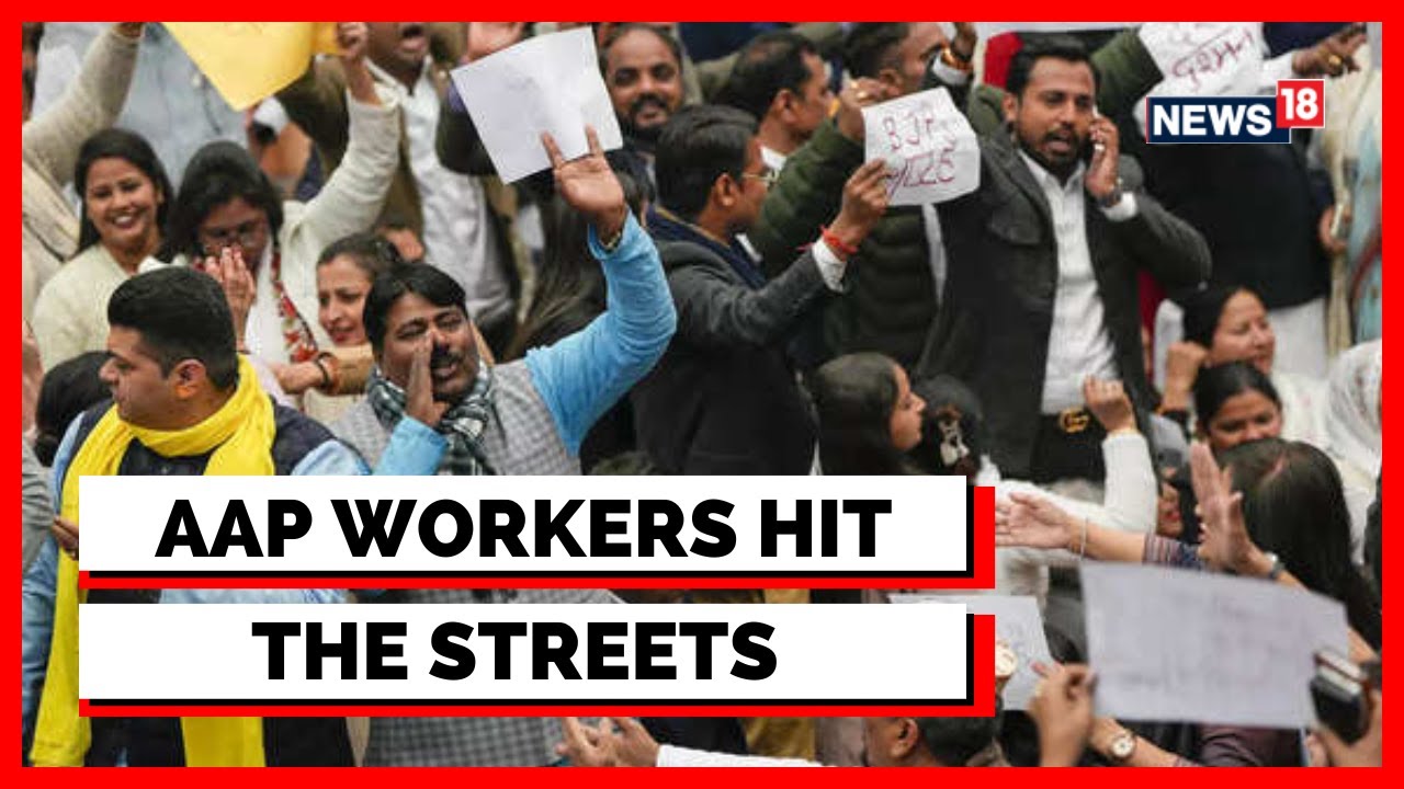 Delhi Mayor Polls 2023 | AAP Workers Hit The Streets And Stages Massive Stir | Latest News