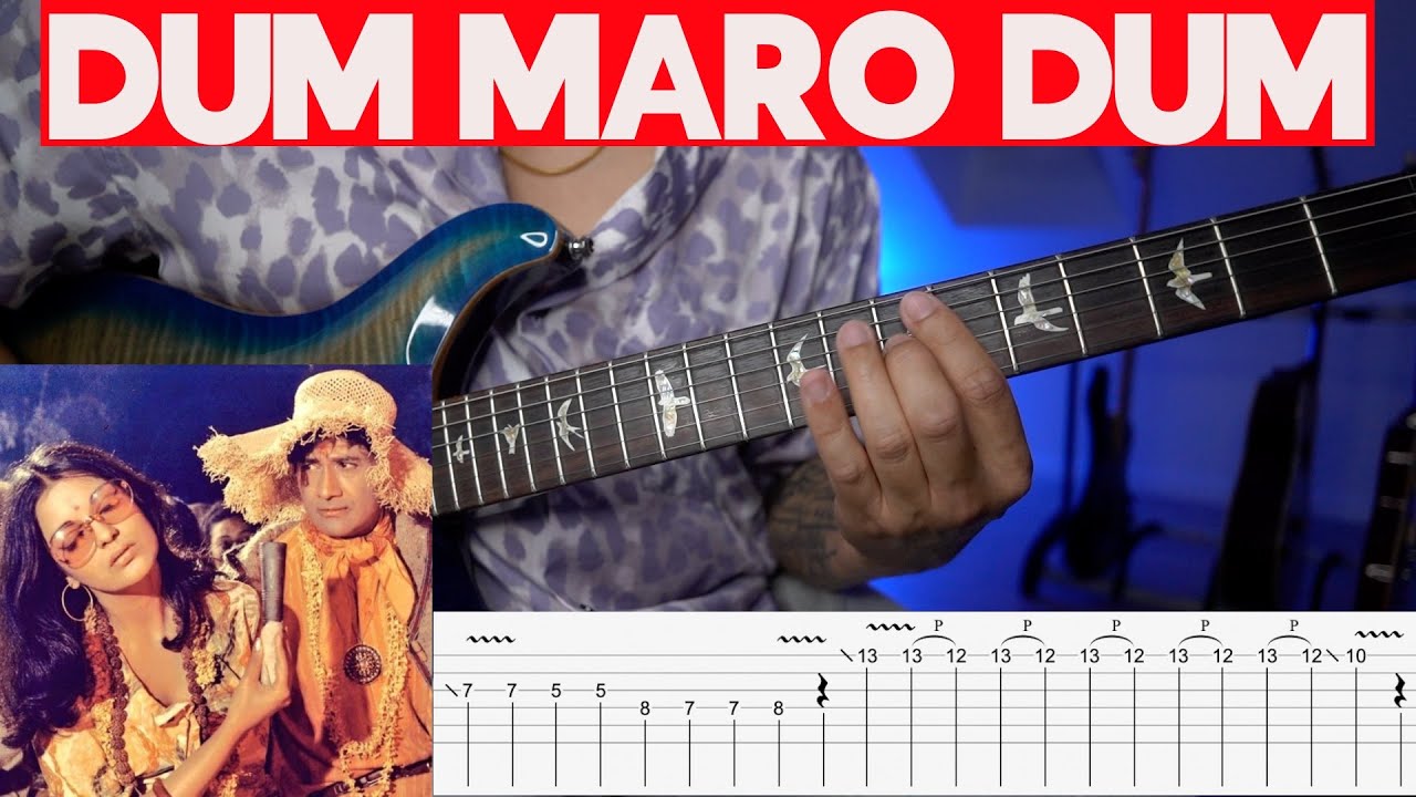 Dum Maro Dum | Complete Guitar lesson | Hare Rama Hare Krishna