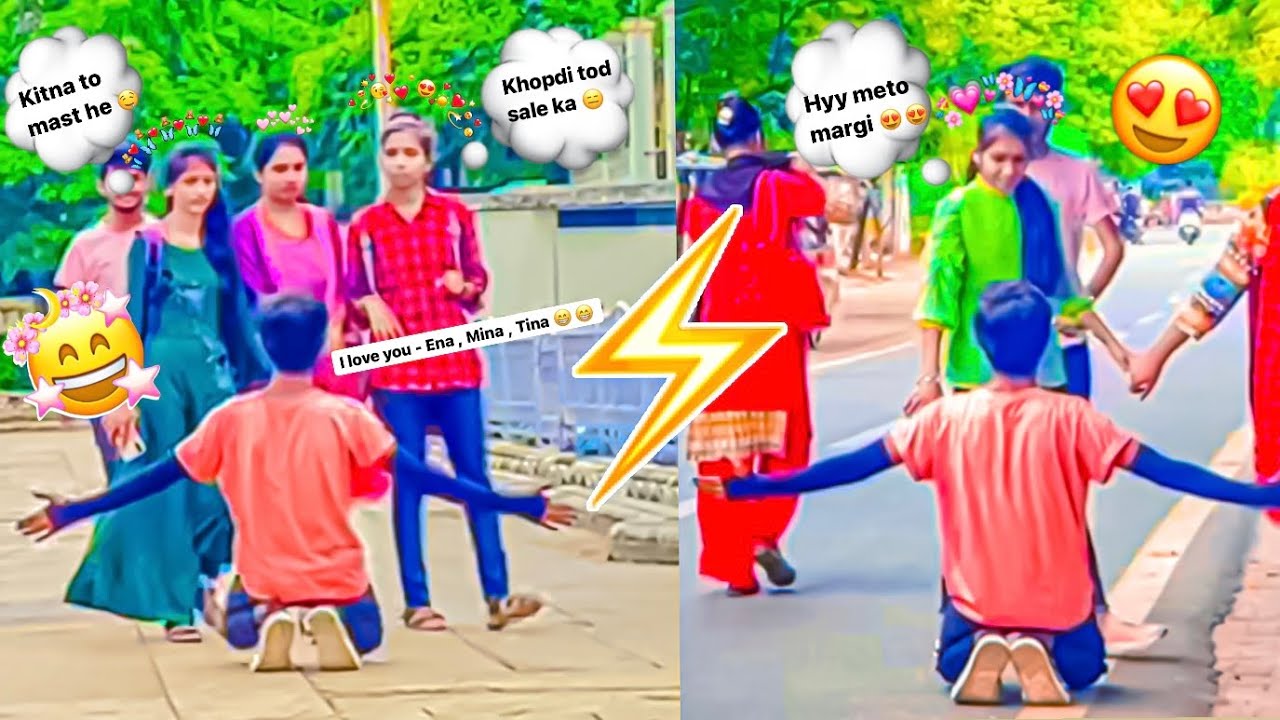  90s.yaalan - Proposing prank With Twist || 😜 Hugging Prank public || 😘 Pranks In India ||
