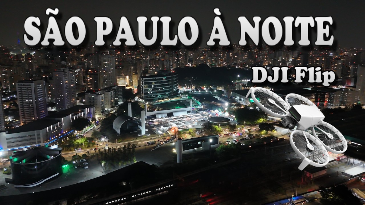 São Paulo, Brasil em 4K a Noite com o drone DJI Flip