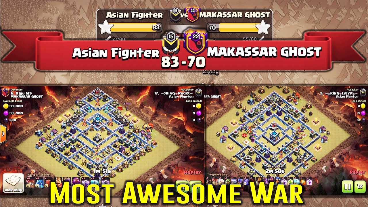 Most Awesome War Before CWL - War Attack YETI BOWITCH & ELECTRO DRAG Strategy ( Clash of Clans )