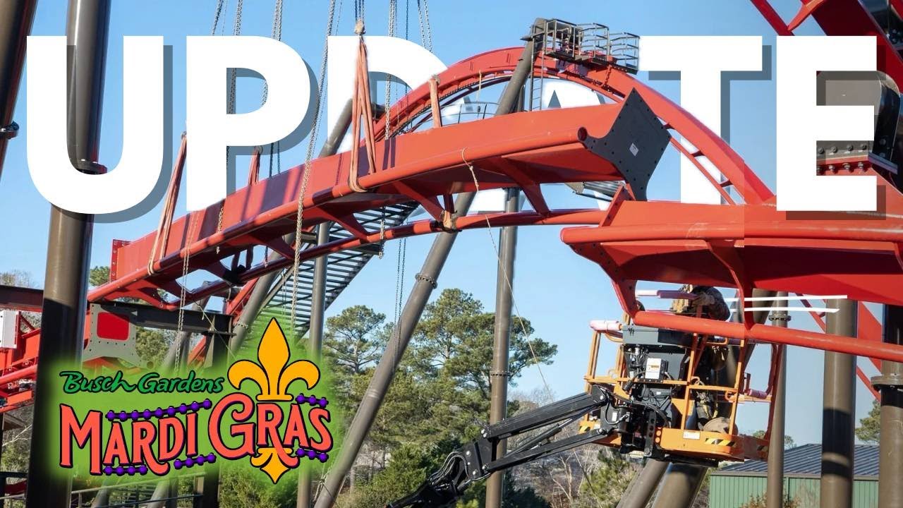 Big Bad Wolf Update and Mardi Gras Opening Day! Busch Gardens Williamsburg