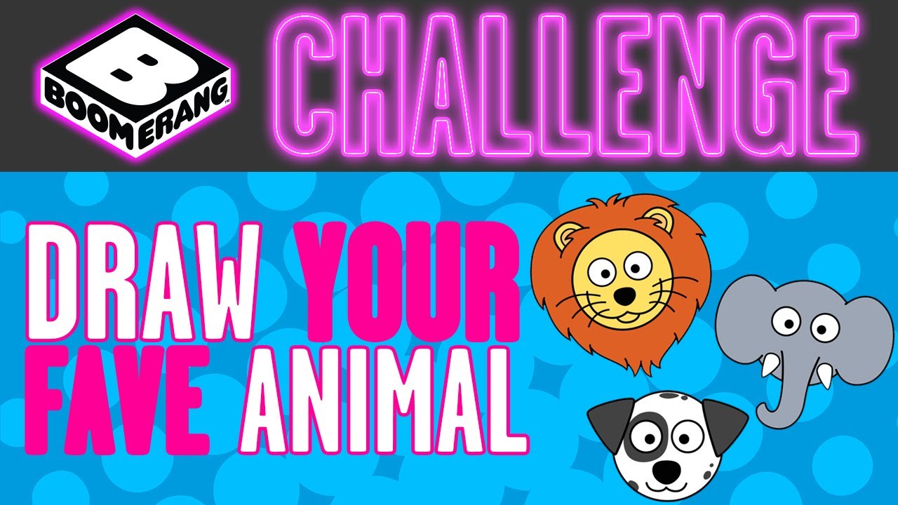 Boomerang Challenge | Draw Your Favourite Animal | Boomerang UK 🇬🇧