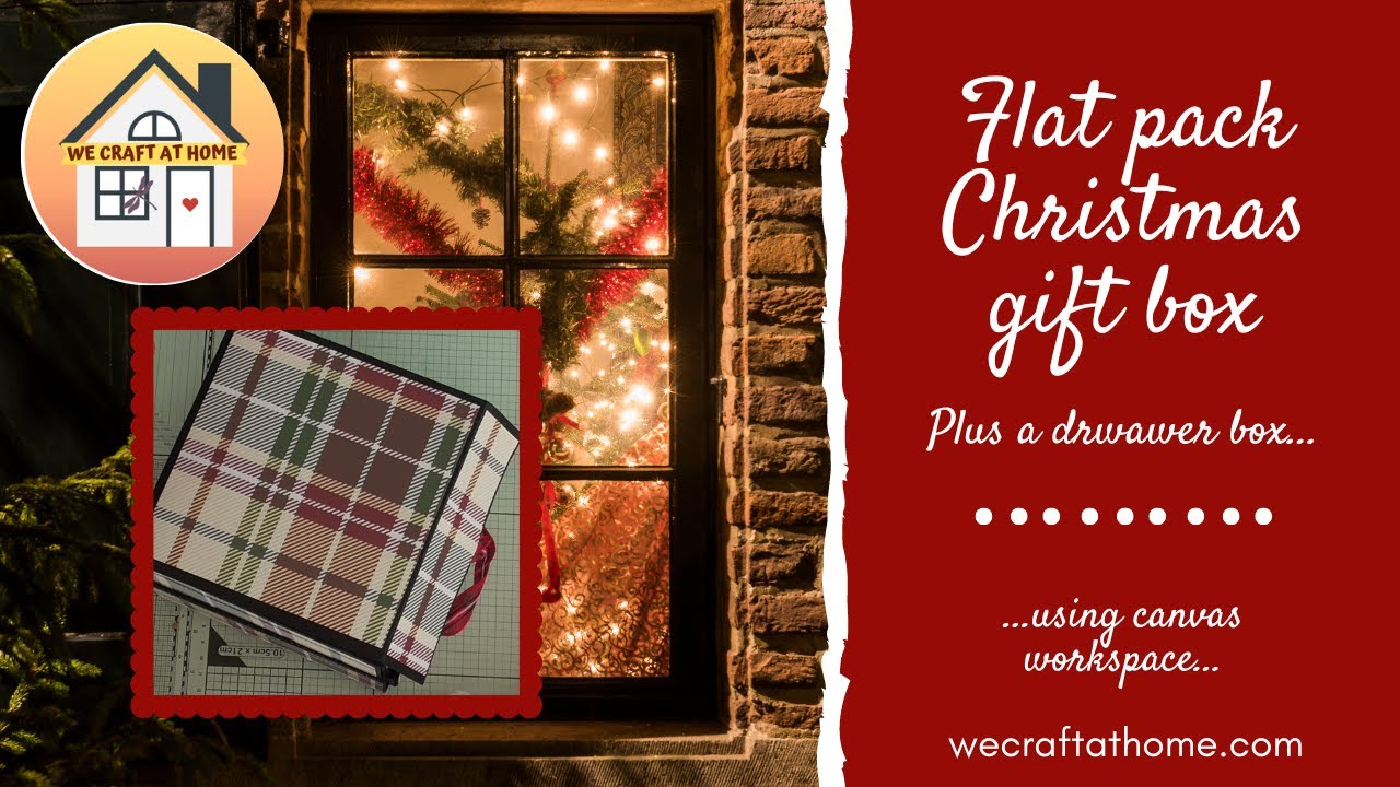 Flat pack gift box Christmas 2024