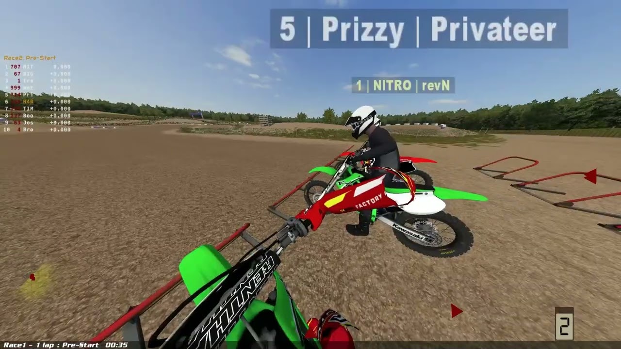 ELIMINATION RACE IN MX BIKES