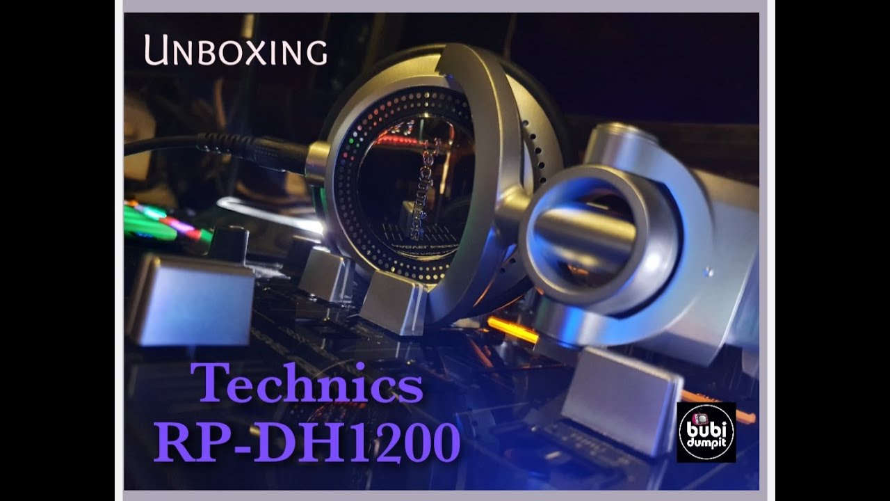 TECHNICS RP-DH1200 (old school dj headphones) unboxing