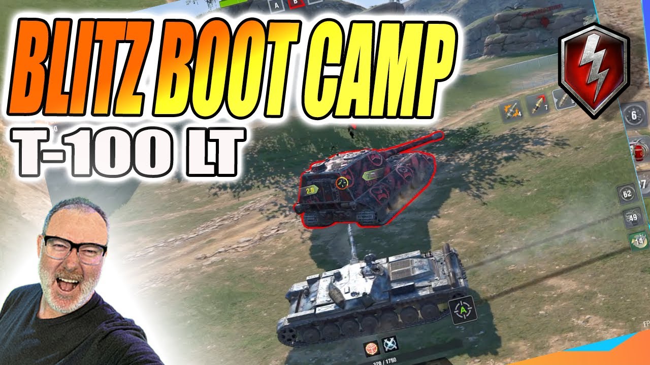 T-100 LT LIGHT TANKING GAMEPLAY AND ANALYSIS  BOOT CAMP FOR WORLD OF TANKS BLITZ
