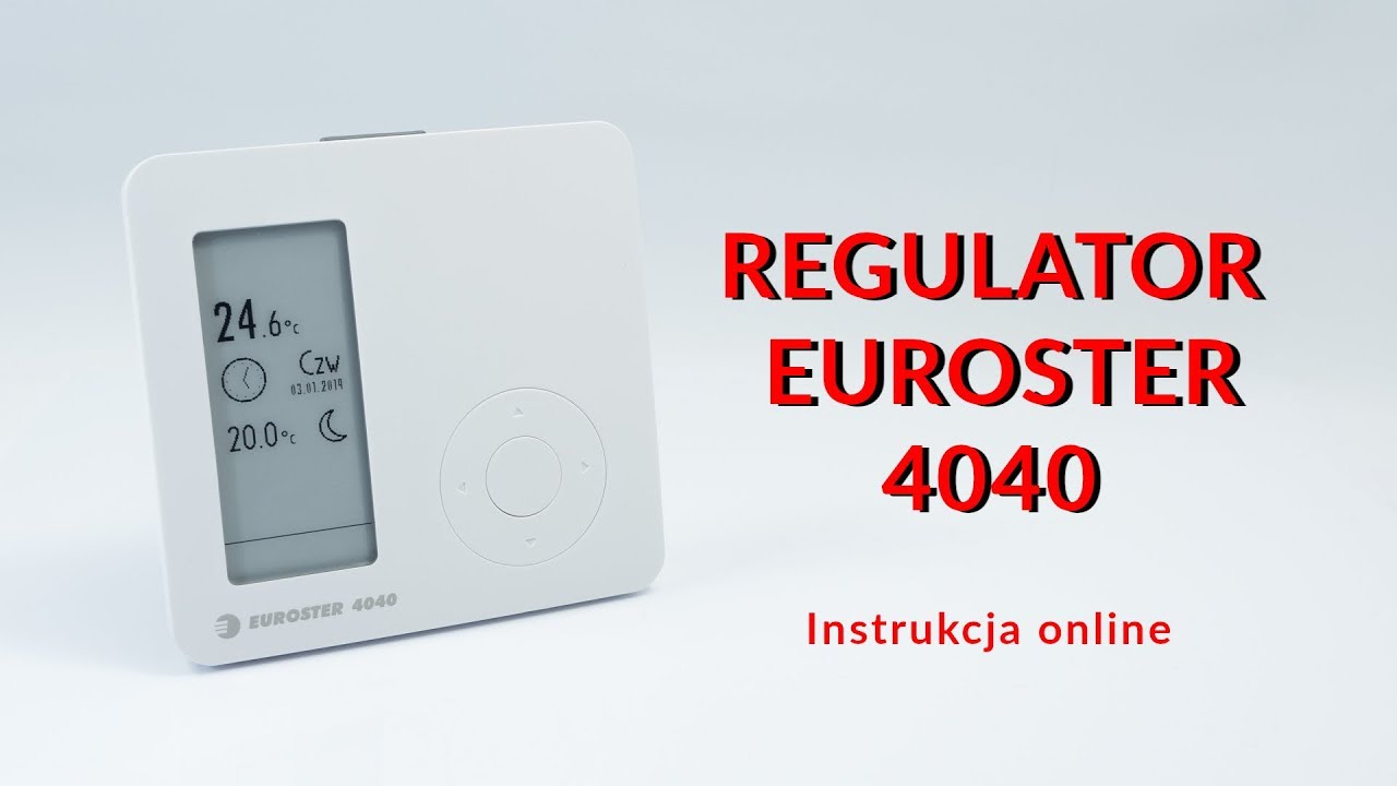 EUROSTER 4040 - Instrukcja użytkownika online regulatora temperatury