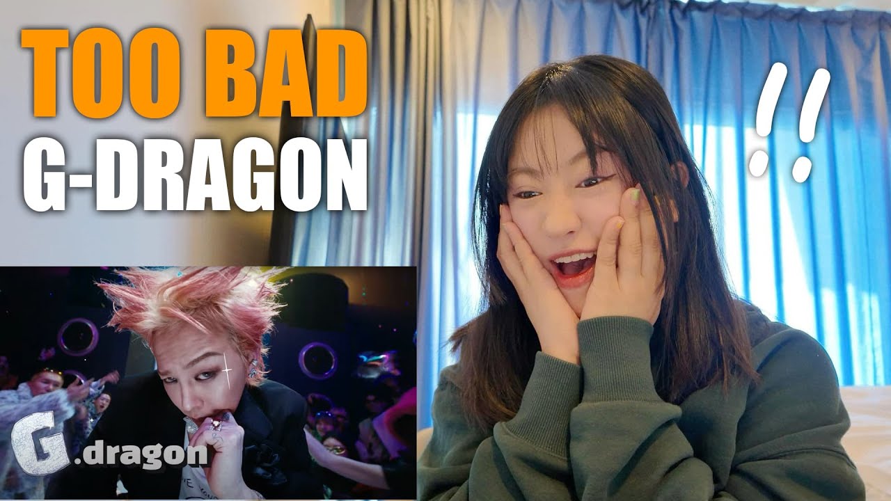 G-DRAGON - TOO BAD (feat. Anderson .Paak) (Official Video) REACTION/ The Real Artist