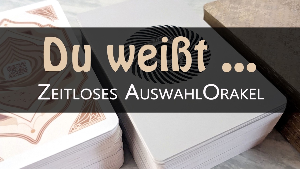 💜 Du weißt, das du weißt ~ Was gibt es darüber zu wissen 💜 Zeitloses Auswahl-Orakel