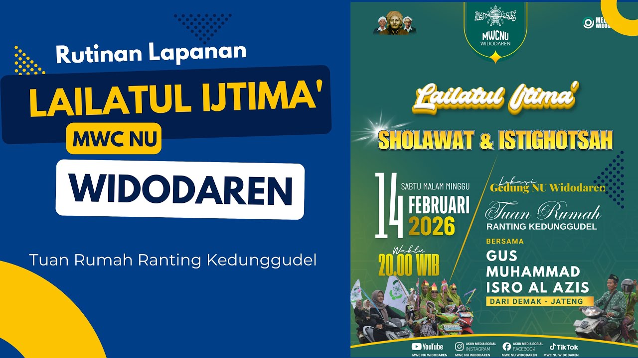Rutinan Lailatul Ijtima' MWC NU Widodaren