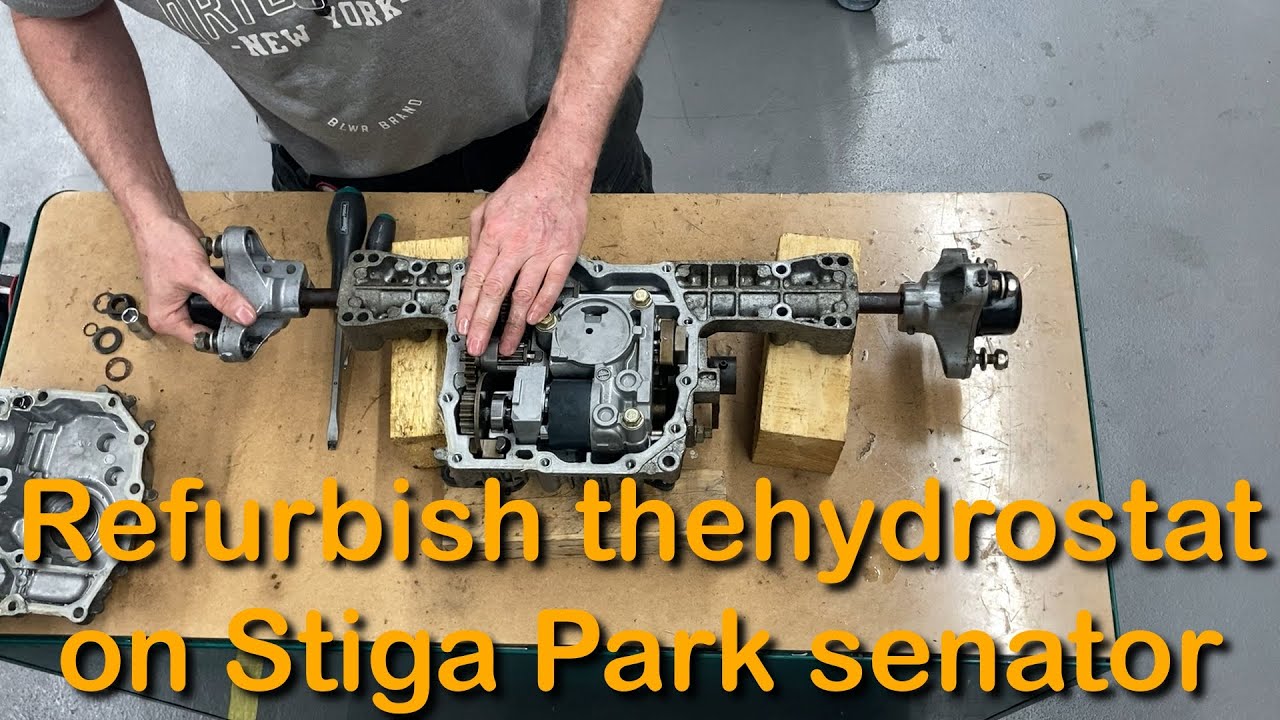 Ремонт гидростатической трансмиссии Tuff Torq K46 (газонокосилка Stiga Park)