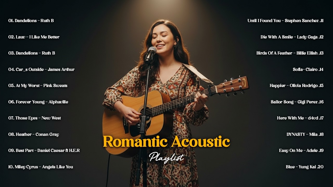 Chill Romantic Acoustic Playlist 2026 🌙💖   TikTok & Spotify Night Songs