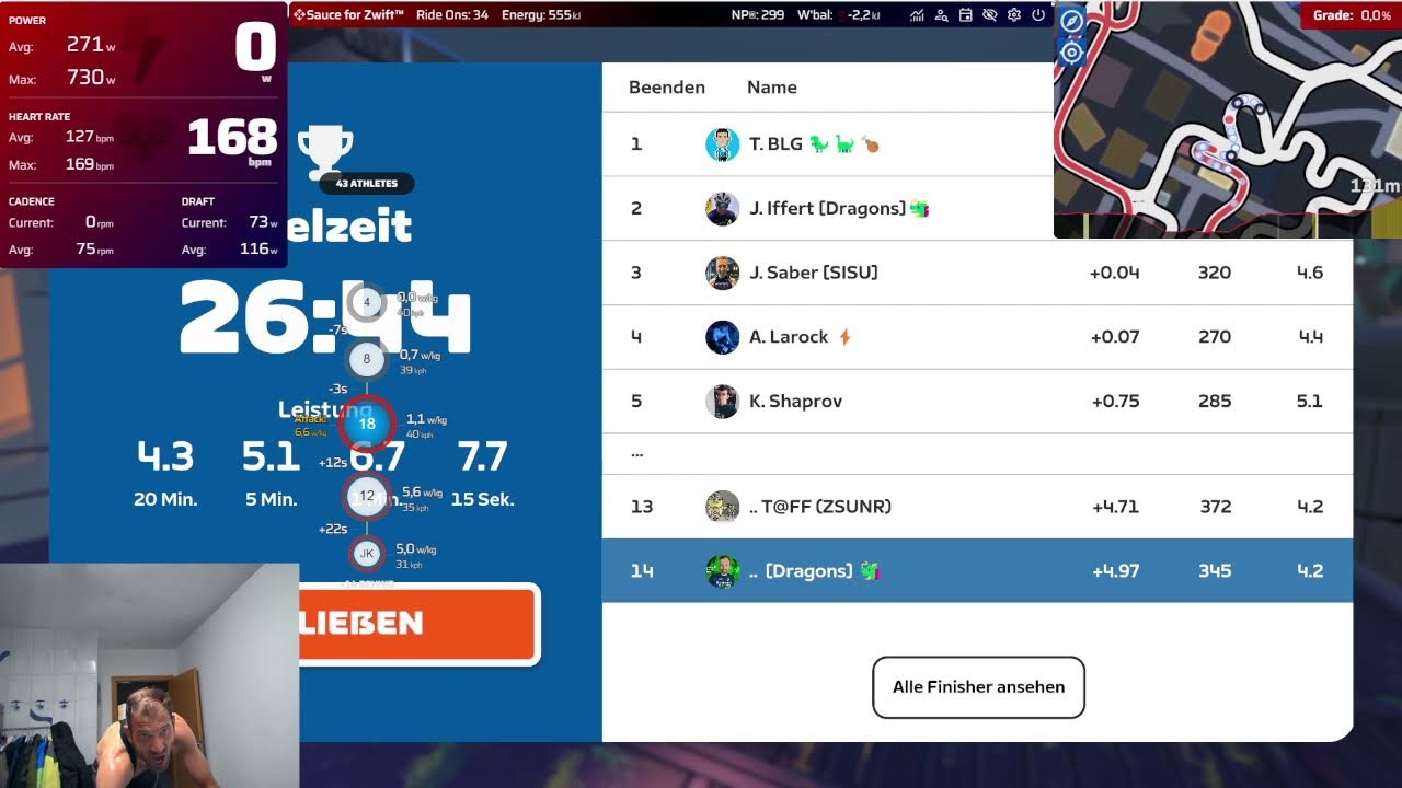 18:15 Stage 2 - Zwift Unlocked - Race || Advanced  20 km 1 lap Electric Break