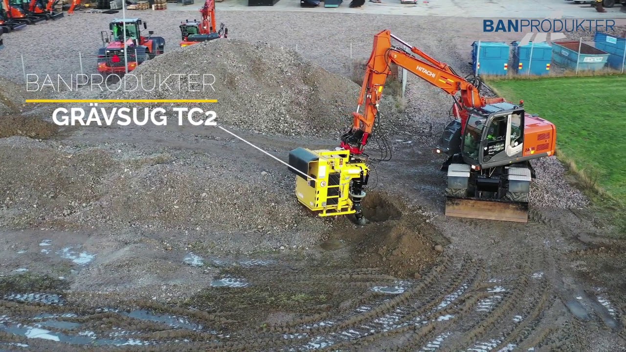 Drone footage of the tinbin TC2 excavator