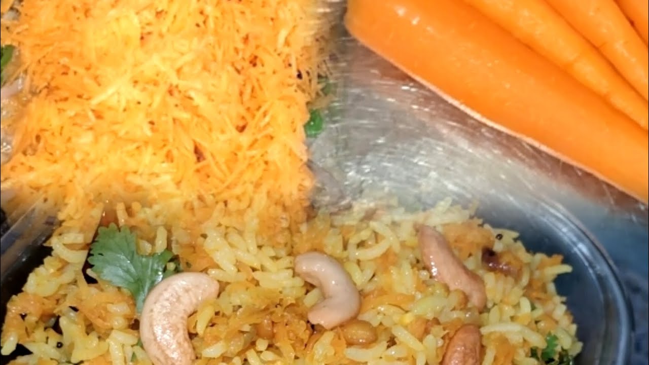 Healthy carrot rice Good for eyesight, and a food that children love.