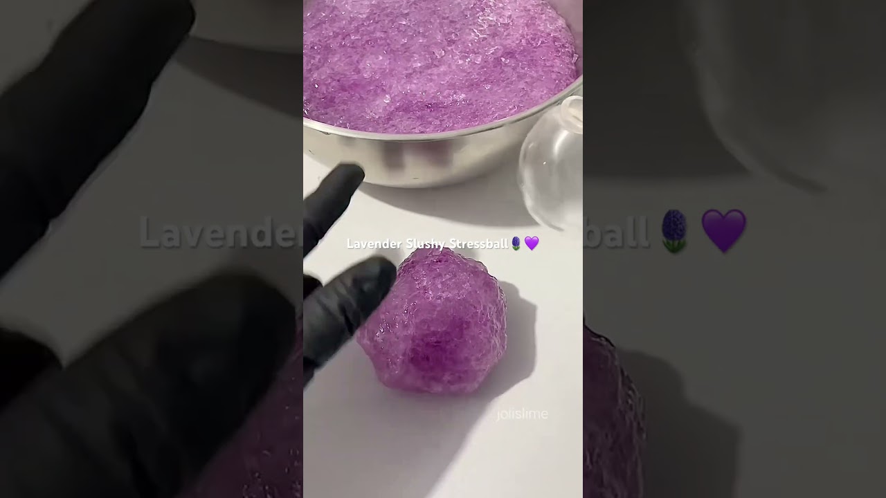 Lavender Slushy Slime Stress Ball 💜 Crunchy, Satisfying & So Relaxing | JoliSlime.com