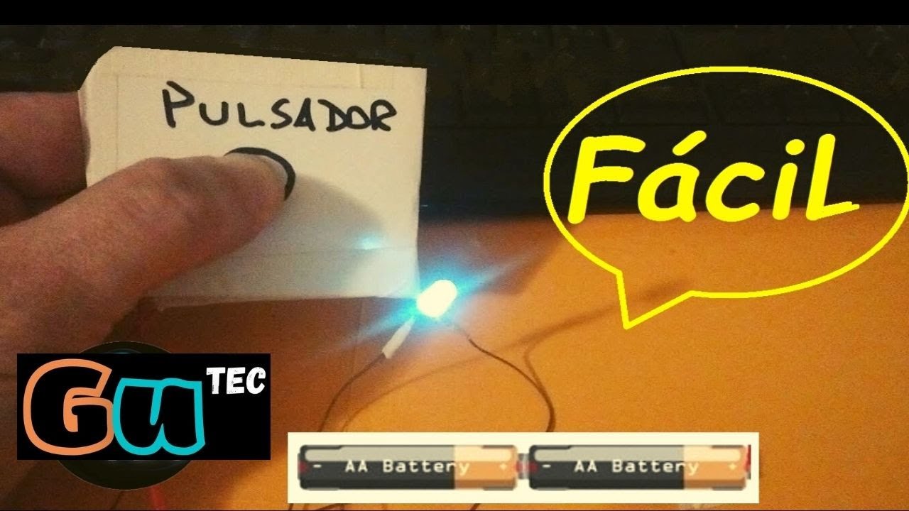 Cómo hacer un PULSADOR casero con cartón. Fácil.
