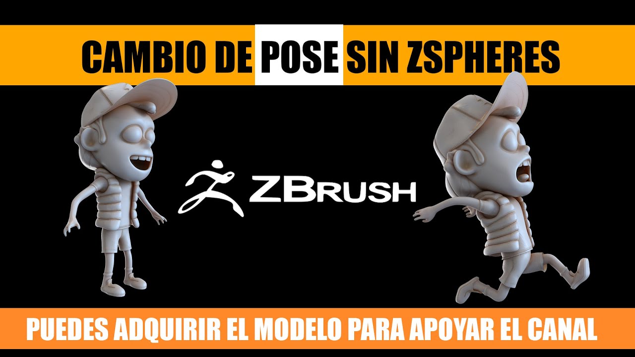 Cambia de pose fácil en Zbrush
