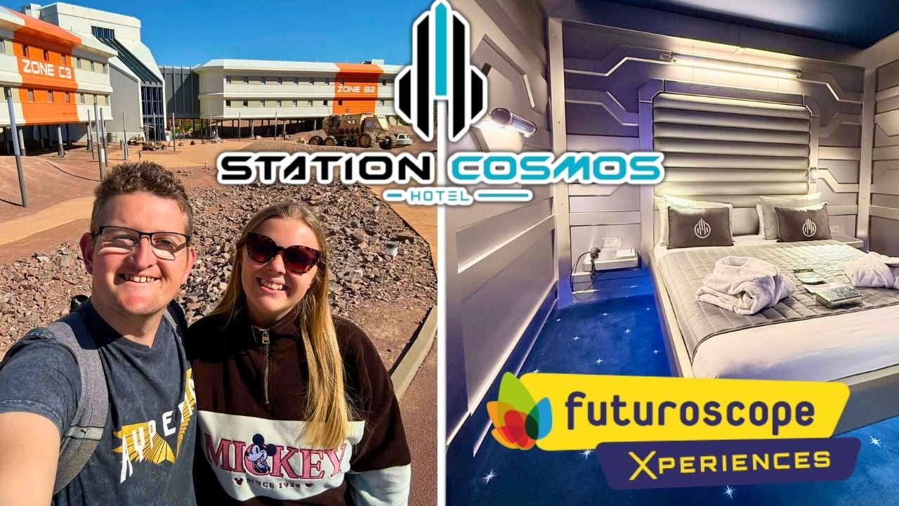 We Stay In An INCREDIBLE Space Themed Hotel! Station Cosmos at Futuroscope