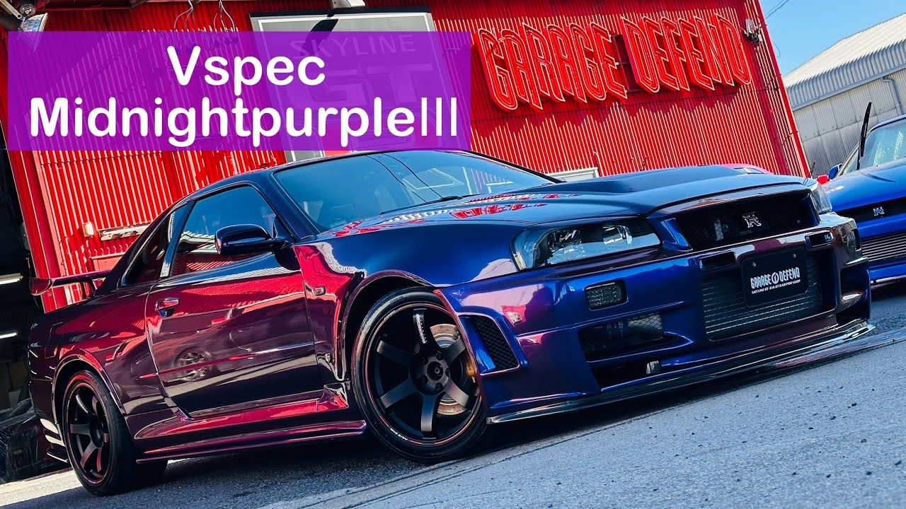 DEFEND GRAPHICS！！SKYLINE GT-R Vspec BNR34 Midnight Purple3 NISMO Full Body Kit！！