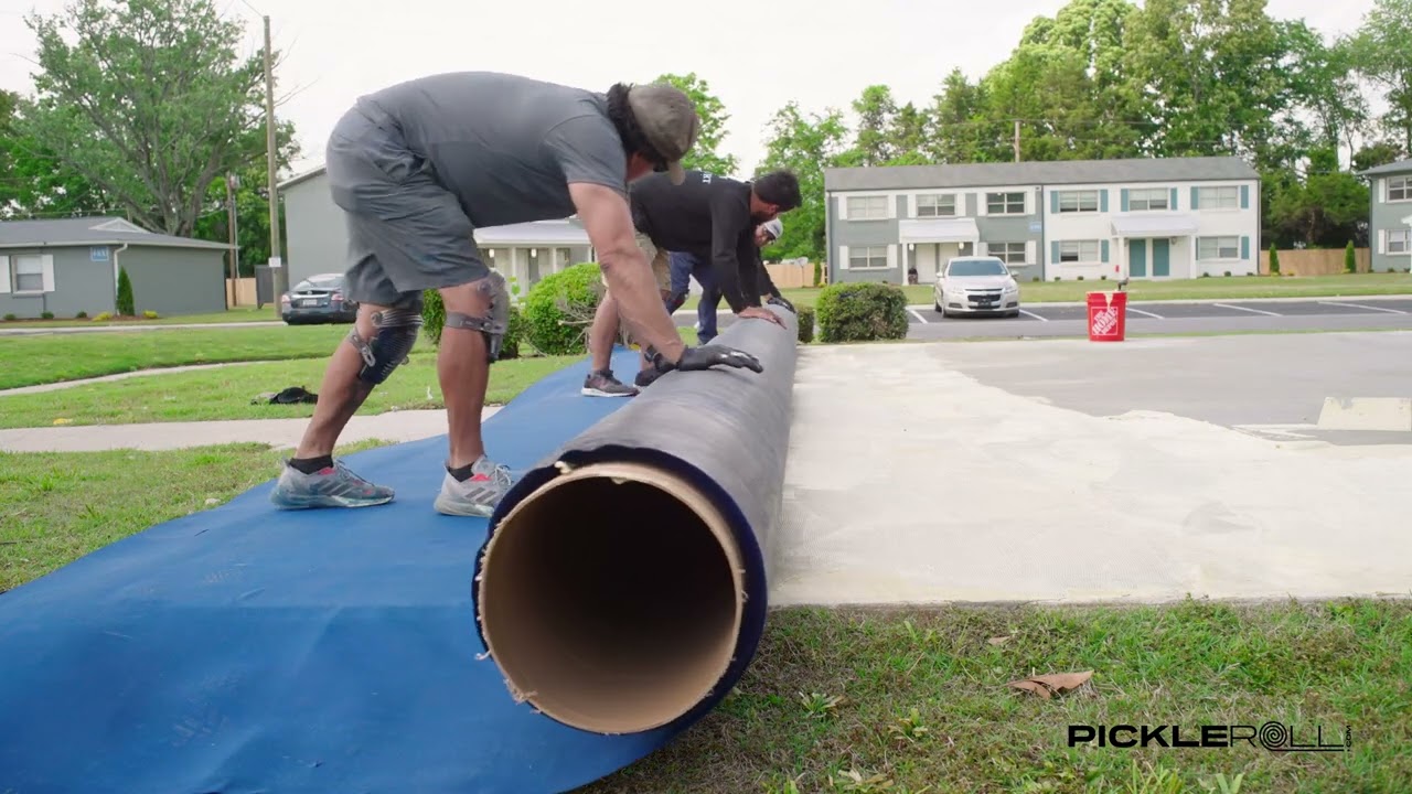 How to Install a PickleRoll Roll Out Court